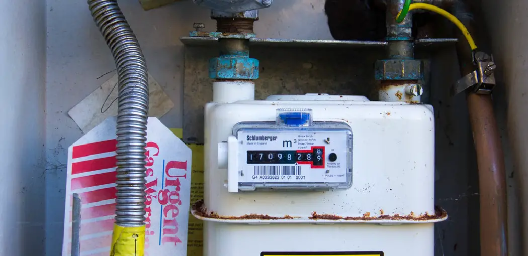 Standard gas meter bonding installation